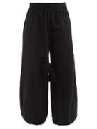 Fil De Vie - Roma Wide-leg Linen Trousers - Womens - Black