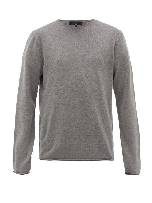 Matchesfashion.com Rag & Bone - Trent Knitted Sweater - Mens - Grey