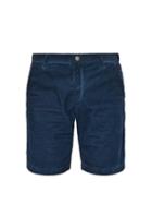 Matchesfashion.com Massimo Alba - Watercolour Cotton Corduroy Shorts - Mens - Blue