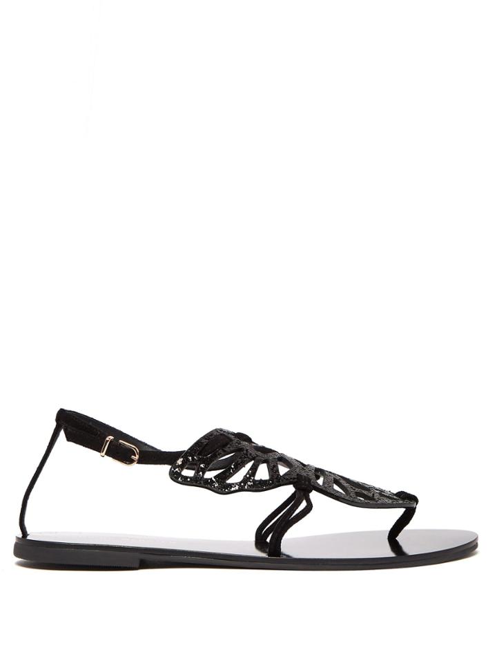 Sophia Webster Bibi Butterfly Suede Sandals