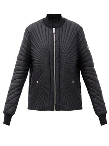 Matchesfashion.com Moncler + Rick Owens - Radiance Logo-patch Quilted Down Shell Jacket - Womens - Black