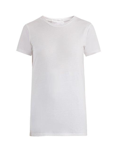 Matchesfashion.com Audrey Louise Reynolds - Round Neck Cotton Jersey T Shirt - Womens - Light Grey