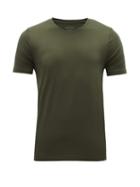 Matchesfashion.com Organic Basics - Lite V Neck Jersey T Shirt - Mens - Khaki