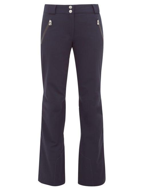 Matchesfashion.com Toni Sailer - Victoria Flared Padded Technical Ski Trousers - Womens - Navy