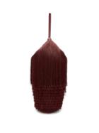 Matchesfashion.com Hillier Bartley - Lantern Tassel Embellished Leather Bag - Womens - Burgundy