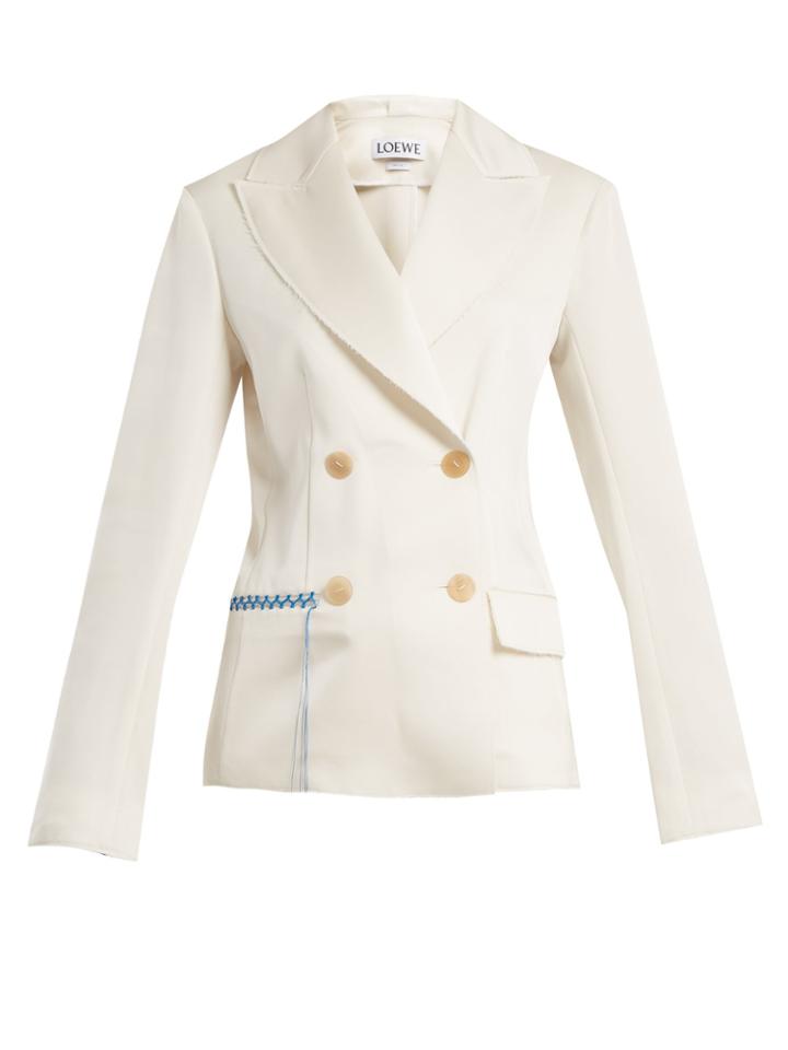 Loewe Double-breasted Notch-lapel Twill Blazer