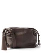 Lemaire - Folded Leather Shoulder Bag - Womens - Dark Brown