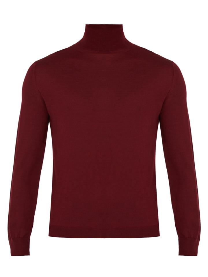 Boglioli Roll-neck Fine-knit Wool Sweater
