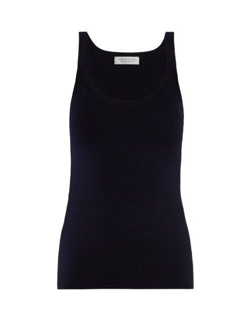 Matchesfashion.com Gabriela Hearst - Knitted Tank Top - Womens - Navy