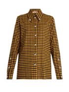 No. 21 Embellished Checked Cotton Shirt