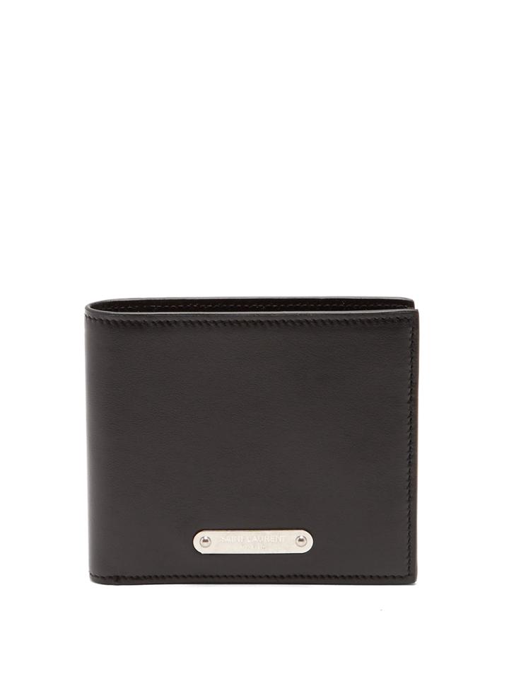 Saint Laurent Smooth Bi-fold Leather Wallet
