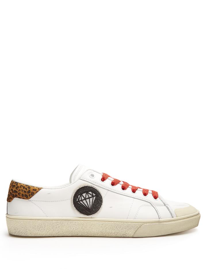 Saint Laurent Court Classic Leather Trainers