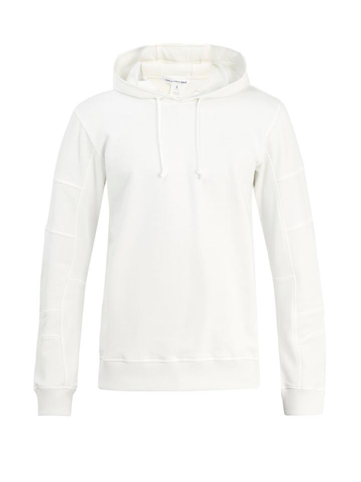 Comme Des Garçons Shirt Articulated-sleeved Cotton Hooded Sweatshirt