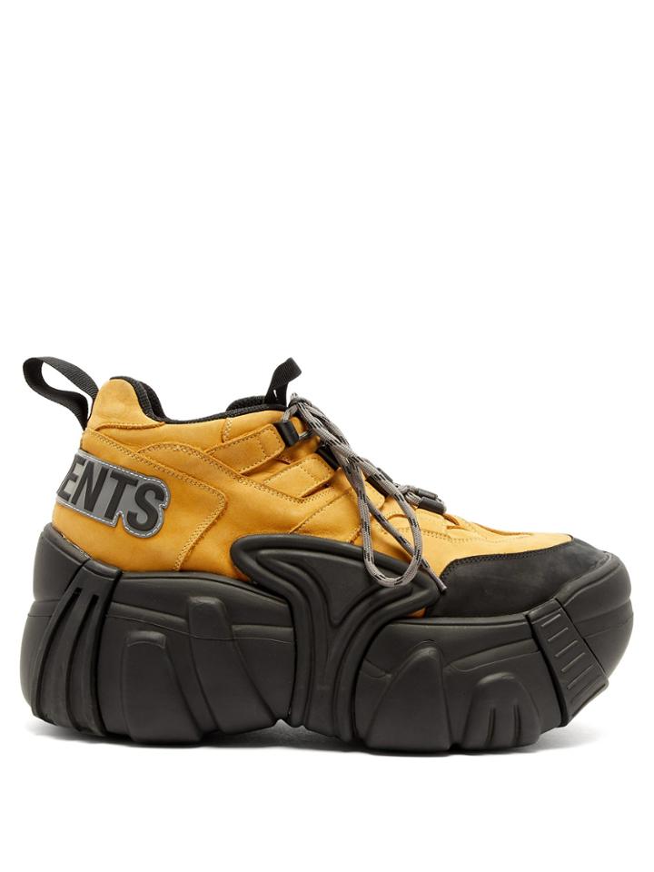 Vetements X Swear Suede Platform Trainers