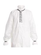 Matchesfashion.com Vetements - Logo Jacquard Trim Shell Jacket - Womens - White