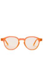 Matchesfashion.com Retrosuperfuture - The Iconic Series Round Frame Sunglasses - Womens - Orange