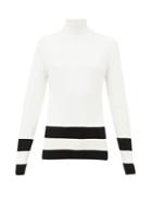 Matchesfashion.com Fusalp - Ubac Intarsia-striped Sweater - Womens - White