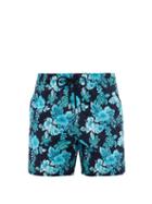 Matchesfashion.com Vilebrequin - Moorise Tropical Print Swim Shorts - Mens - Blue