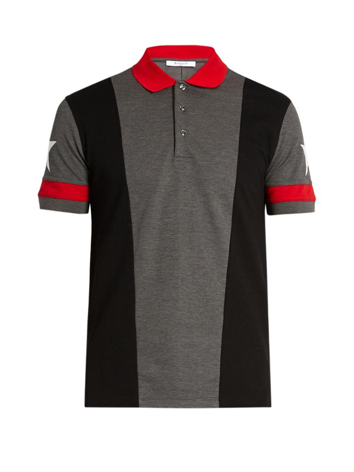 Givenchy Cuban-fit Star-print Polo Shirt