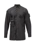 Matchesfashion.com Raf Simons - Ss03 Buckled-strap Cotton Shirt - Mens - Black