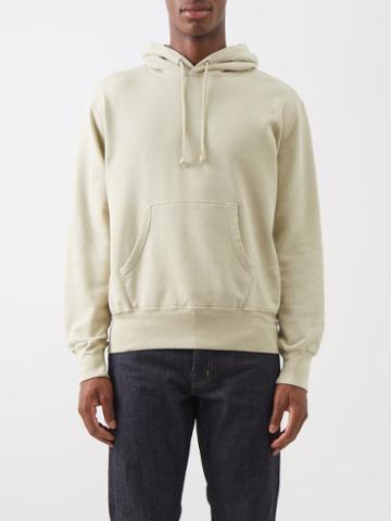 Lady White Co. - Dropped-shoulder Cotton-jersey Hooded Sweatshirt - Mens - Beige
