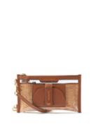 Anya Hindmarch - Everything Leather-trim Vinyl Pouch - Womens - Tan