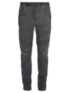 Balmain Distressed Slim-fit Jeans