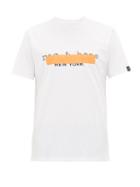 Matchesfashion.com Rag & Bone - Tape Effect Logo Print Cotton Jersey T Shirt - Mens - White Multi