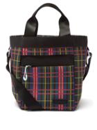 Ganni - Tartan Recycled-shell Bucket Bag - Womens - Multi
