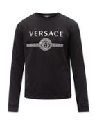 Mens Rtw Versace - Medusa-print Cotton-jersey Sweatshirt - Mens - Black