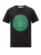 Stone Island - Logo-print Cotton-jersey T-shirt - Mens - Black
