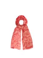 Alexander Mcqueen Rose And Skull-print Semi-sheer Scarf