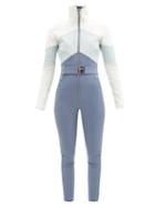 Matchesfashion.com Cordova - Alta Chevron-panelled Soft-shell Ski Suit - Womens - Blue White
