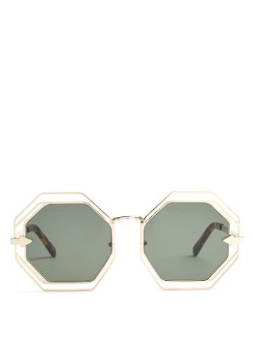 Karen Walker Eyewear Emmanuel Hexagon-frame Sunglasses