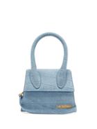 Matchesfashion.com Jacquemus - Chiquito Crocodile-effect Leather Bag - Womens - Blue
