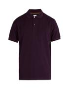 Matchesfashion.com Paul Smith - Charm Button Cotton Piqu Polo Shirt - Mens - Burgundy
