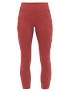 Matchesfashion.com Vaara - Millie High-rise Leggings - Womens - Burgundy