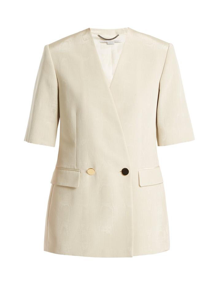Stella Mccartney Double-breasted Cotton-blend Jacket