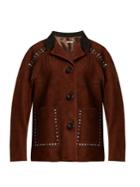 Miu Miu Stud-embellished Fringed Suede Jacket