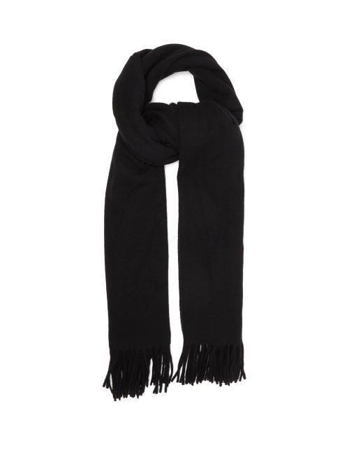 Acne Studios - Canada Oversized Fringed Wool Scarf - Womens - Black