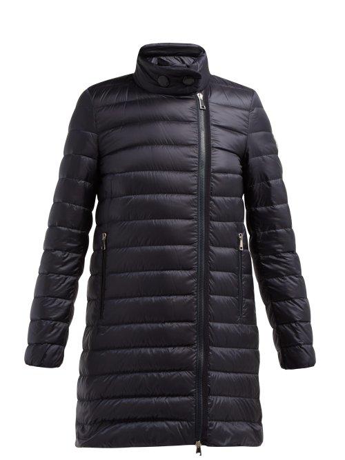 Matchesfashion.com Moncler - Berlin Lightweight Quilted Down Coat - Womens - Navy
