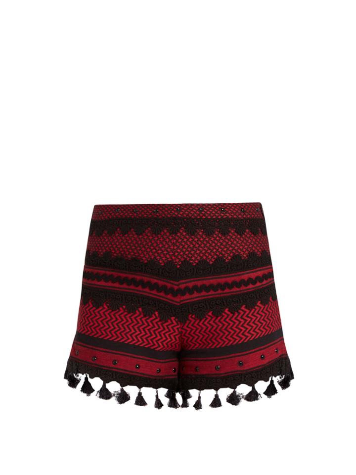 Dodo Bar Or Moav Tassel-embellished Cotton Shorts