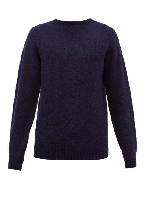 Ymc - Lambswool Sweater - Mens - Navy