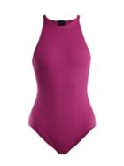 Matchesfashion.com Rochelle Sara - The River Swimsuit - Womens - Pink