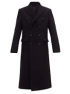Matchesfashion.com Wardrobe. Nyc - Release 05 Double-breasted Wool-twill Overcoat - Mens - Black