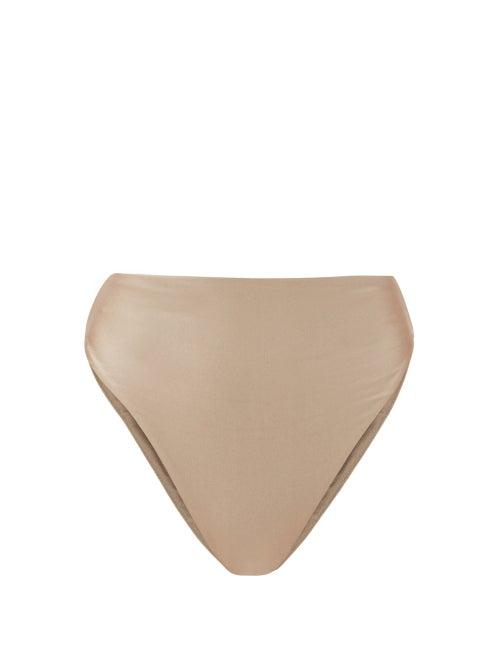 Matchesfashion.com Jade Swim - Incline High-rise Bikini Briefs - Womens - Light Grey