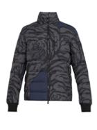 Matchesfashion.com Valentino - Tiger Print Padded Hooded Jacket - Mens - Grey