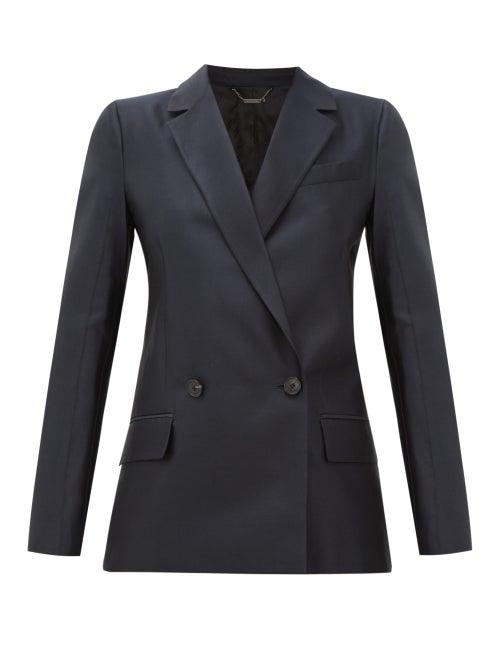 Matchesfashion.com Givenchy - Double-breasted Wool-blend Twill Suit Jacket - Womens - Black