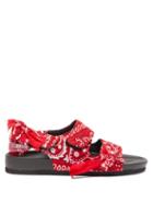 Matchesfashion.com Arizona Love - Apache Paisley-print Moulded-sole Sandals - Womens - Red