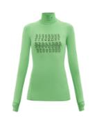 Matchesfashion.com Raf Simons - Disorder Roll-neck Jersey Top - Womens - Green